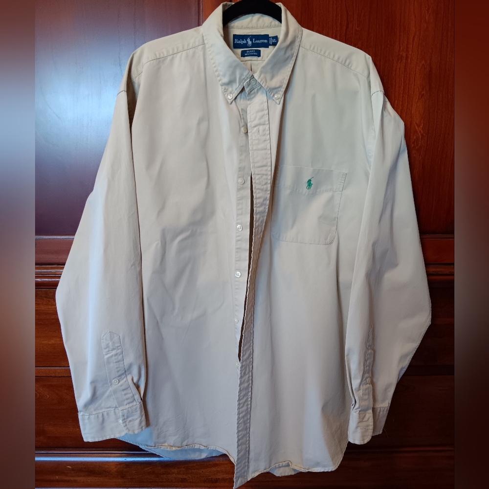 Polo by Ralph Lauren Men's Tan Button-Down Shirt